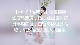 【milv11爱吃鸡】今夜情趣酒店鸟笼房，婚纱跳蛋各种道具琳琅满目，白皙肉体极品尤物，刺激淫靡共赴人间至乐